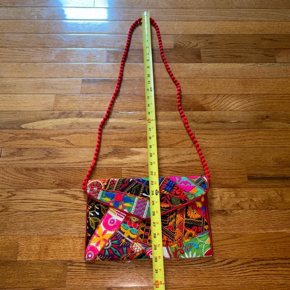 Colorful Patchwork Embroidered Bag - Picture 5 of 7